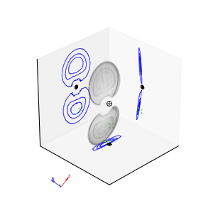 A volume rendering of a three-dimensional LIGO localization